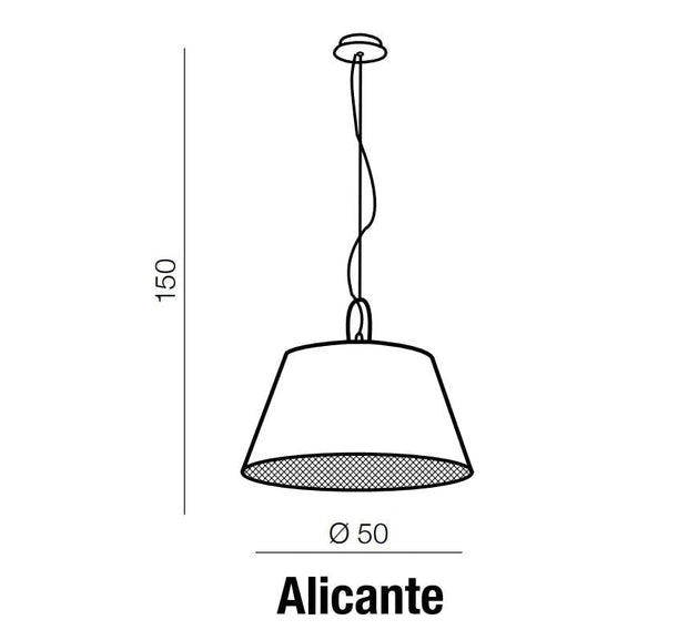 Azzarddo Lampada Alicante AZ2292 Nero