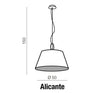 Azzarddo Lampada Alicante AZ2293 Bianco