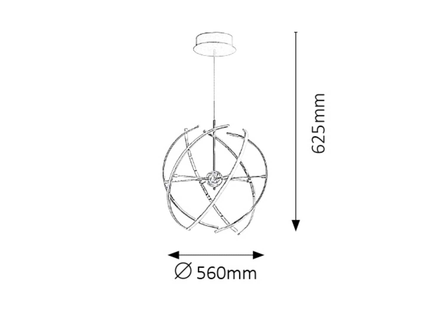 RabaLux Lampada Alyson 2433 Cromo