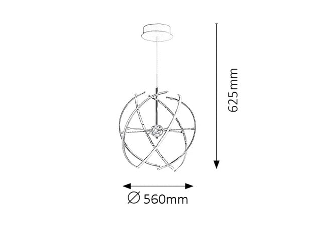 RabaLux Lampada Alyson 2433 Cromo