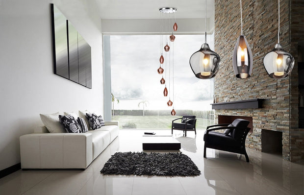 Azzarddo Lampada Amber Milano 1 AZ2148 Cromo
