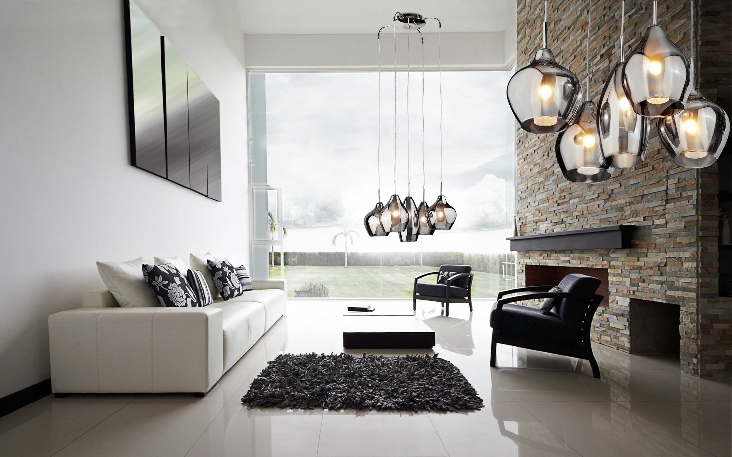 Azzarddo Lampada Amber Milano 1 AZ2148 Cromo