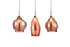 Azzarddo Lampada Amber Milano 3 AZ3078 Rame