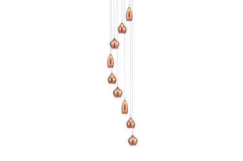 Azzarddo Lampada Amber Milano 9 AZ3134 Rame