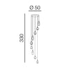 Azzarddo Lampada Amber Milano 9 AZ3673 Cromo