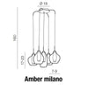 Azzarddo Lampada Amber Milano AZ0722 Cromo