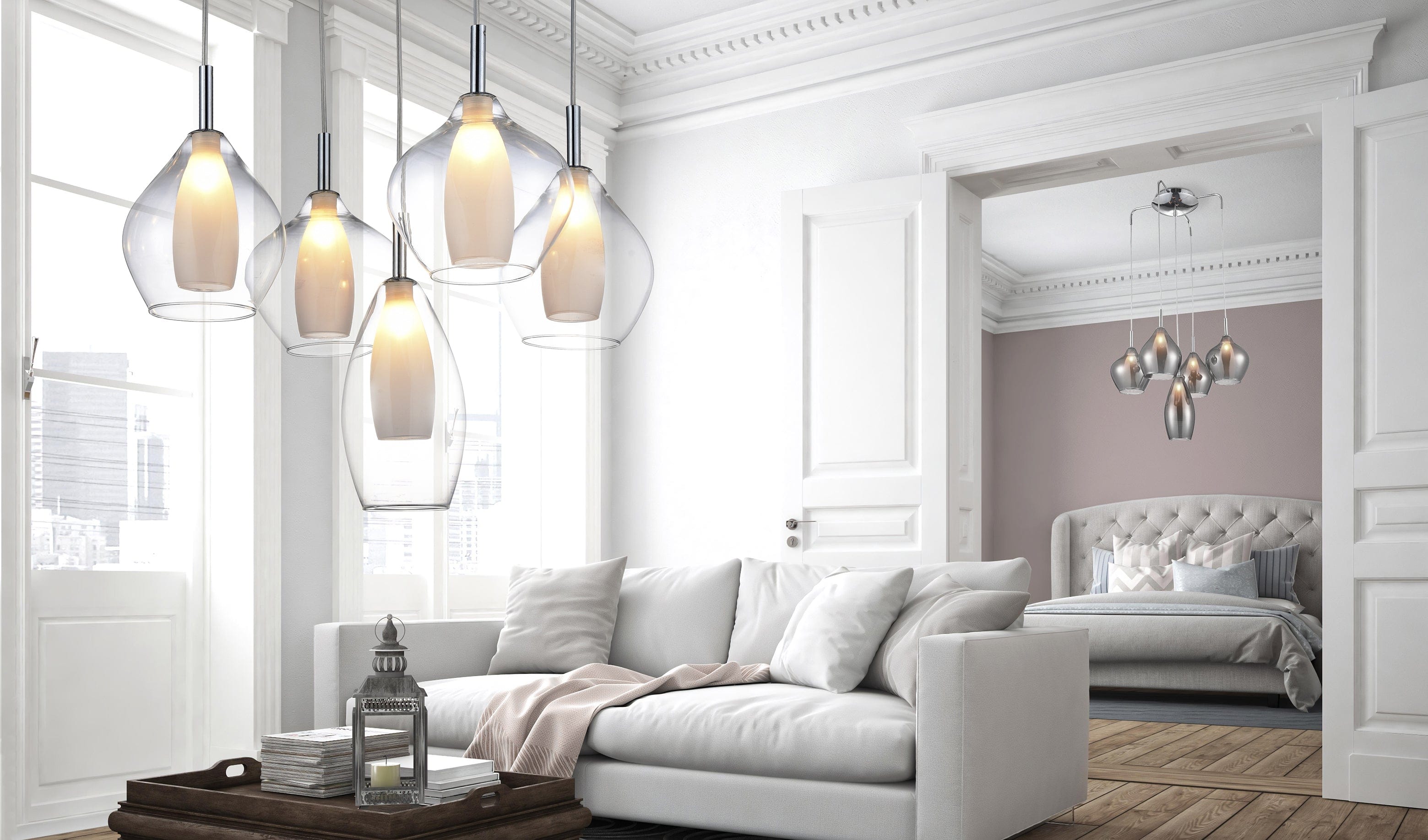 Azzarddo Lampada Amber Milano AZ3076 Cromo