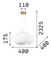 IdealLux Lampada Arizona SP3 Bianco