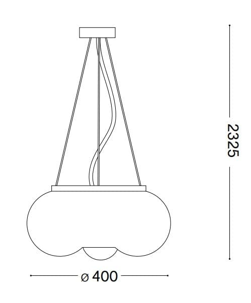 IdealLux Lampada Arizona SP3 Bianco