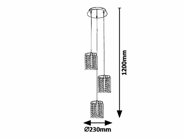 RabaLux Lampada Astrella 5044 Cromo