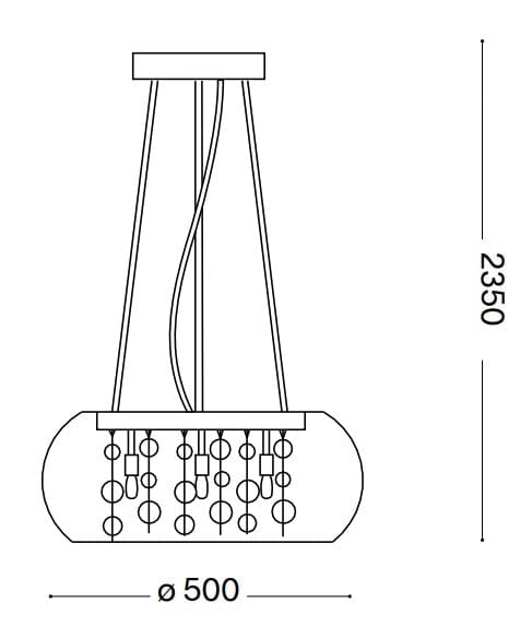 IdealLux Lampada Audi-80 SP8 Grigio