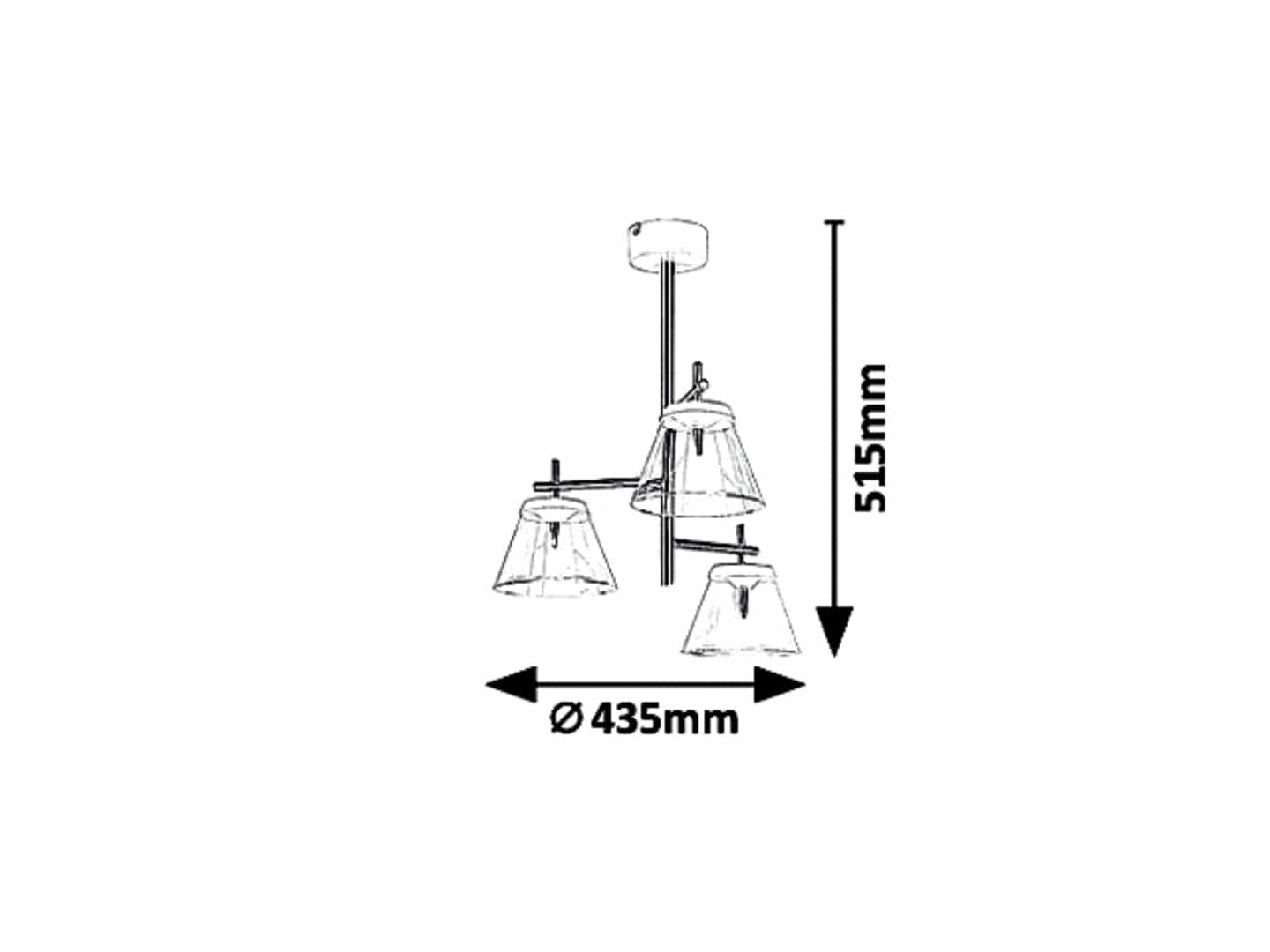 RabaLux Lampada Aviana Three 5031 Bianco