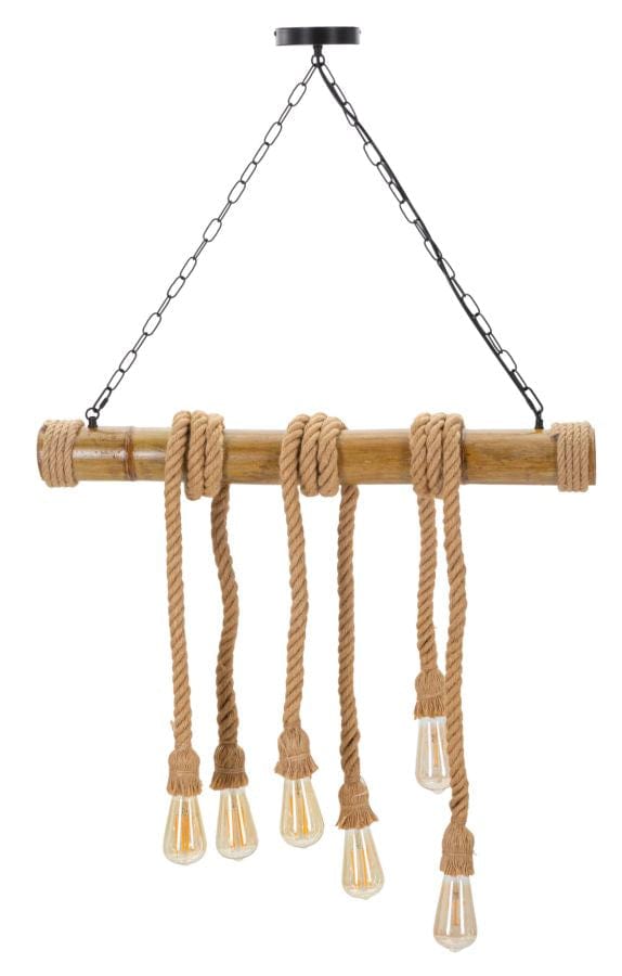 Mauro Ferretti Lampada Bamboo Marrone