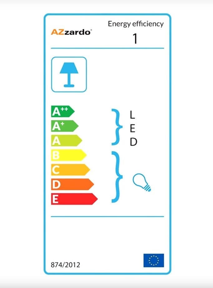 Azzarddo Lampada Baroco 1 AZ0307 Argento