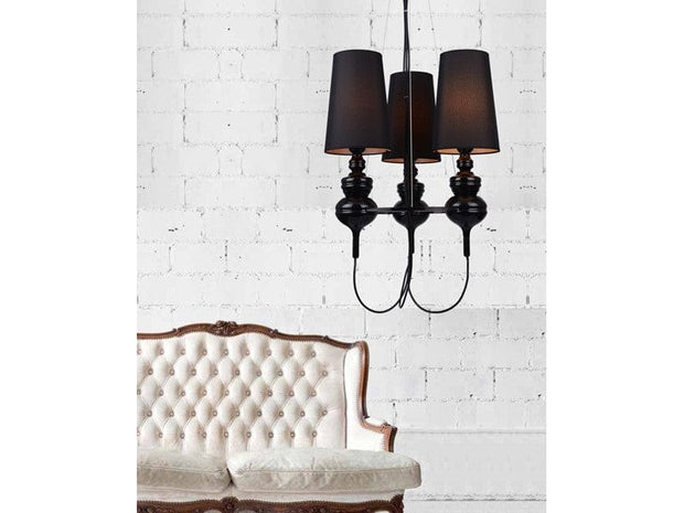 Azzarddo Lampada Baroco 3 AZ2163 Nero