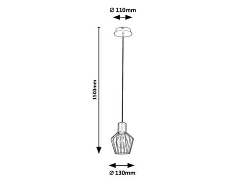 RabaLux Lampada Belano 3539 Nero