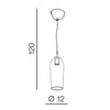 Azzarddo Lampada Blanca 1 AZ3337 Trasparente