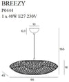 Maxlight Lampada Breezy P0444 Oro