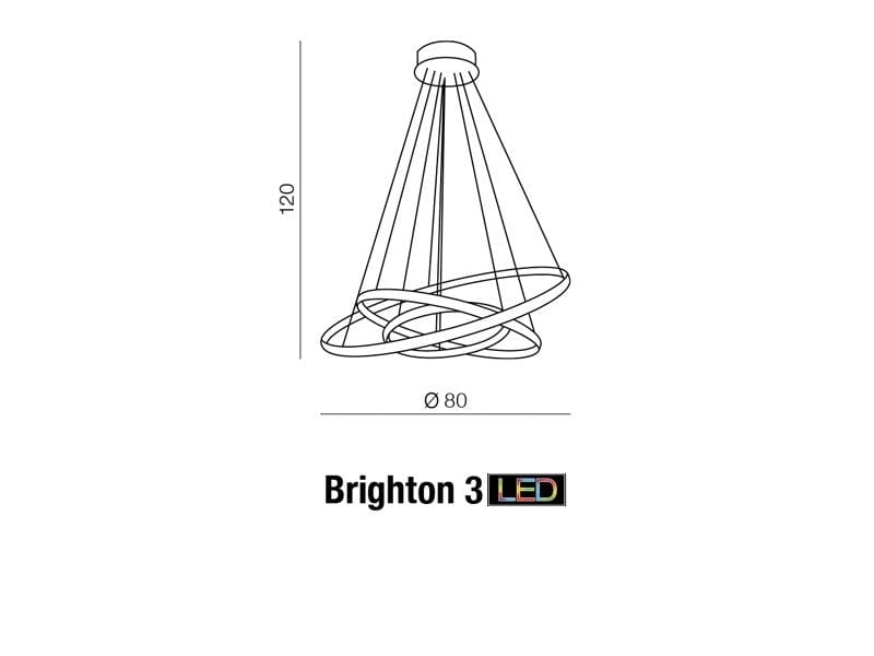 Azzarddo Lampada Brighton 3 AZ1609 Cromo