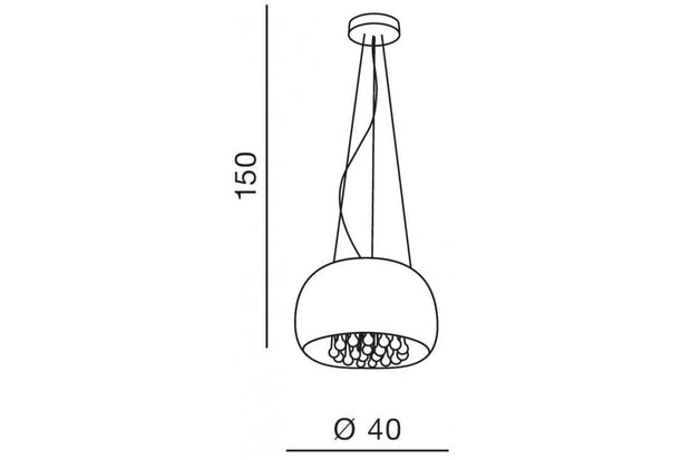 Azzarddo Lampada Burn AZ0699 Cromo