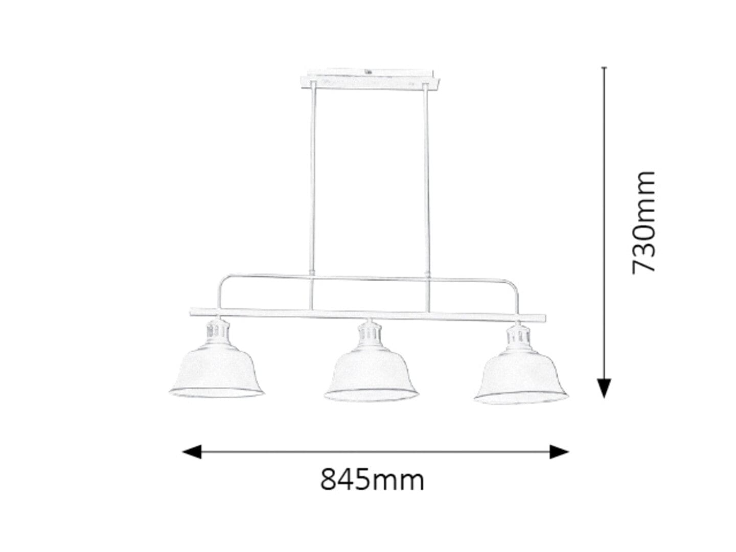 RabaLux Lampada Caitlin 2744 Nero