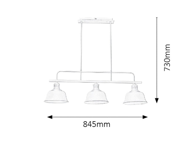RabaLux Lampada Caitlin 2744 Nero