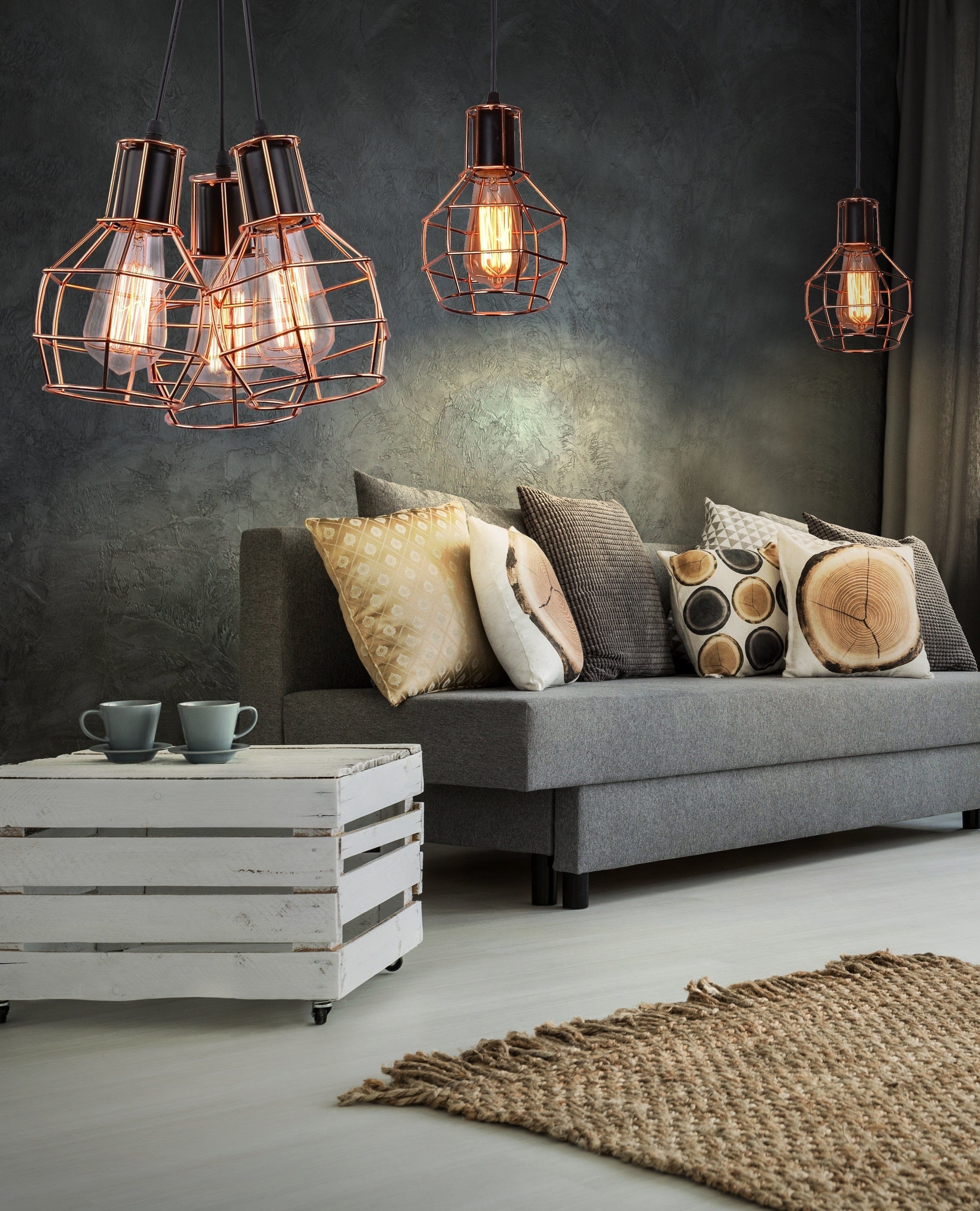Azzarddo Lampada Carron 1 AZ1659 Rame