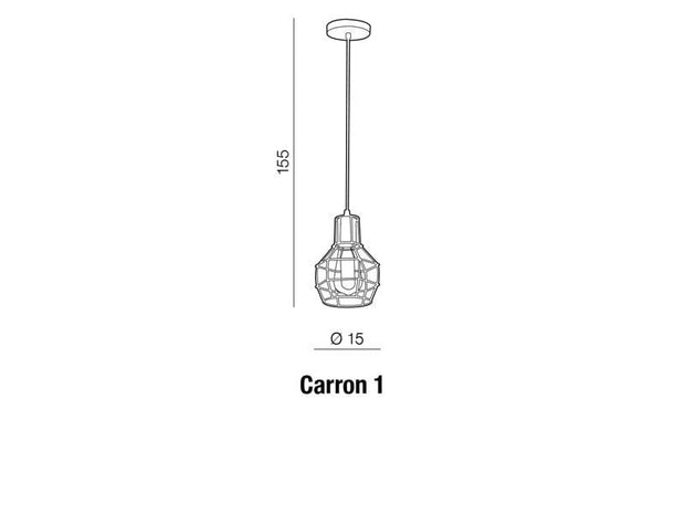 Azzarddo Lampada Carron 1 AZ1659 Rame