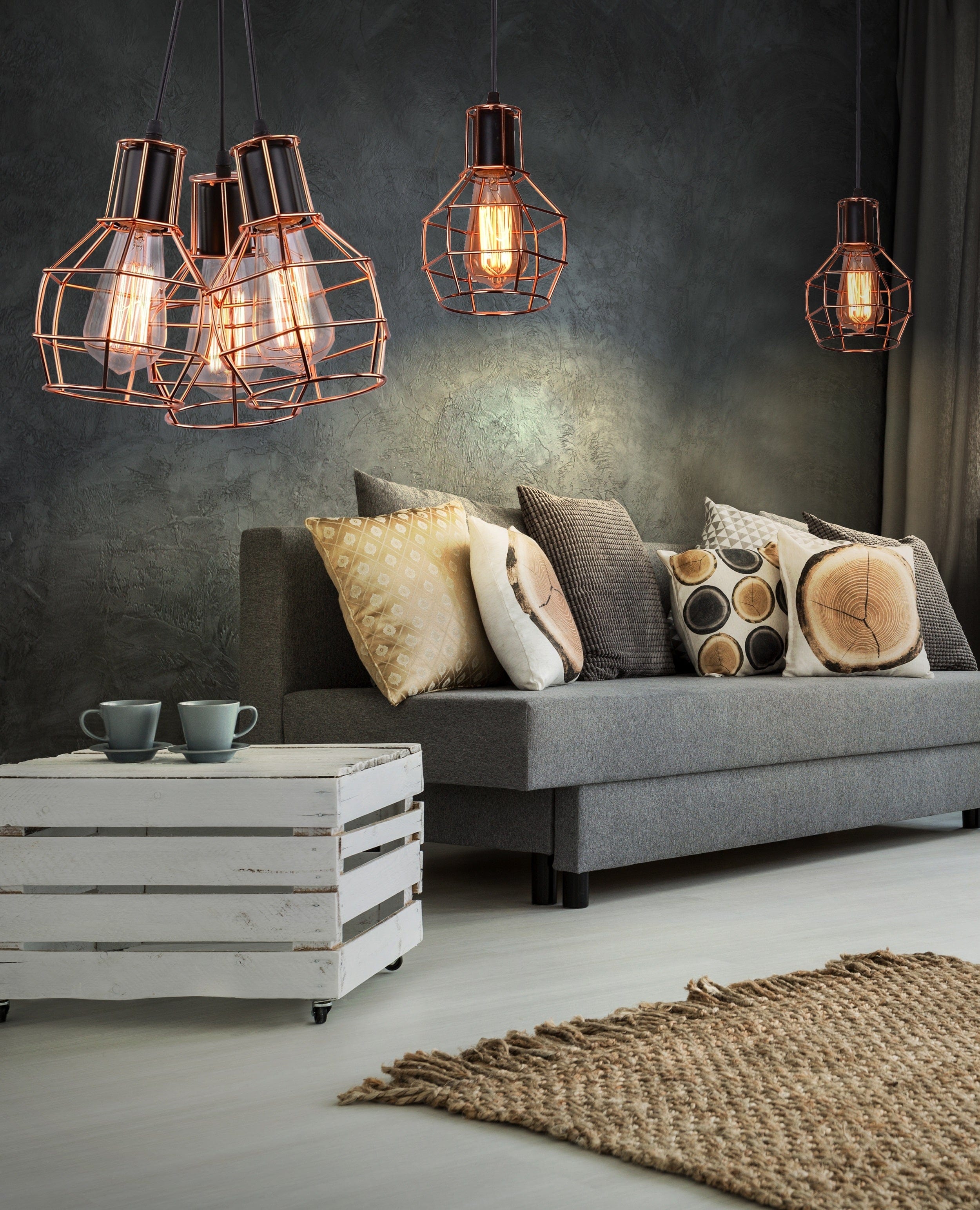 Azzarddo Lampada Carron 7 AZ2142 Rame