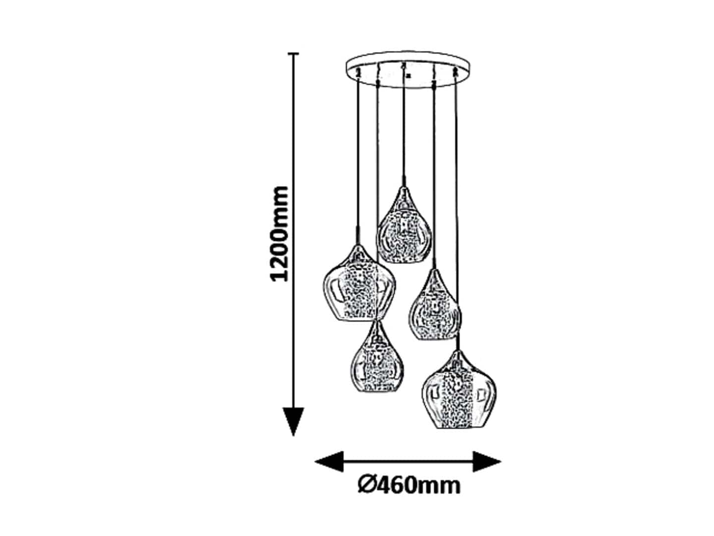 RabaLux Lampada Cassandra 6660 Cromo