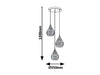 RabaLux Lampada Cassandra Three 6659 Ambra