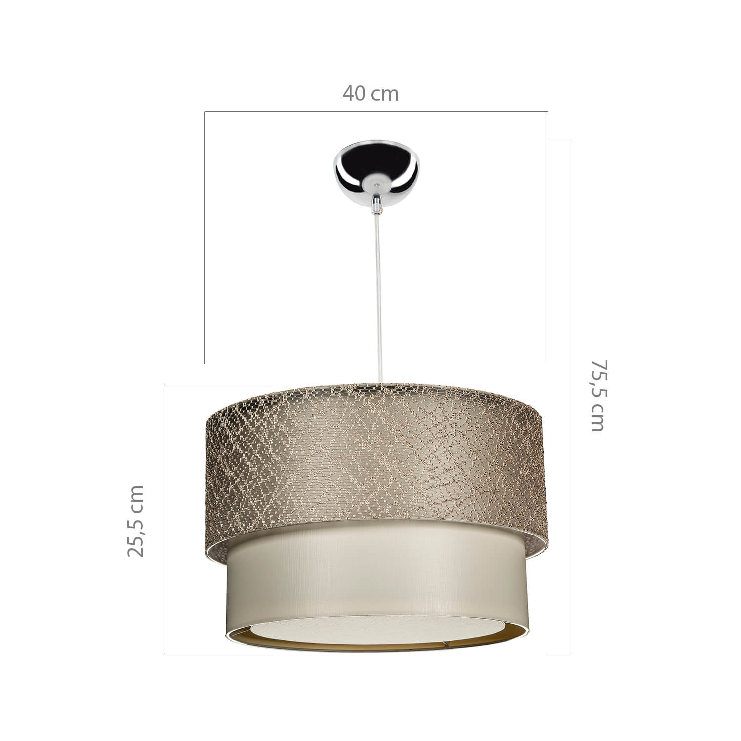 Oyo Lampada Ceiling Crema