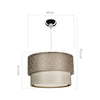Oyo Lampada Ceiling Crema