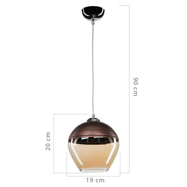 Oyo Lampada Ceiling Marrone