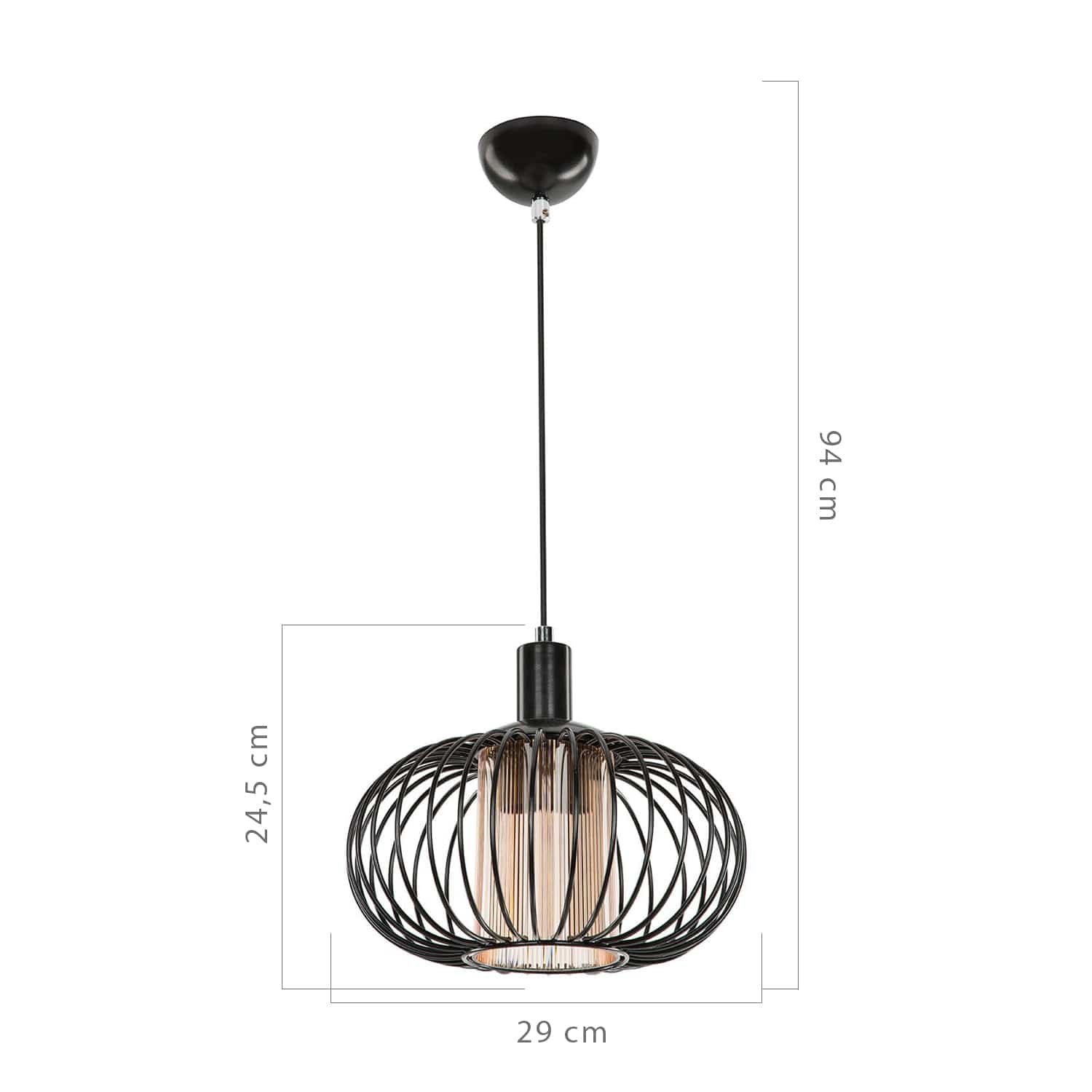Oyo Lampada Ceiling Nero