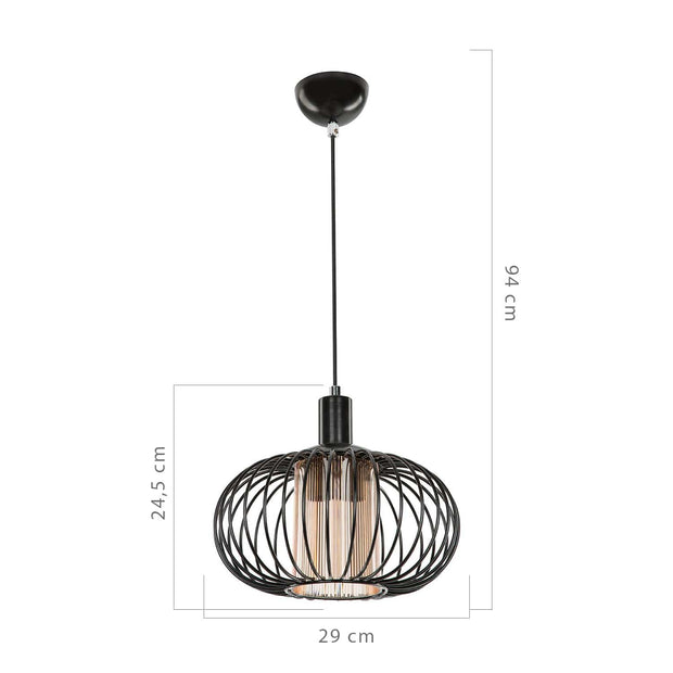 Oyo Lampada Ceiling Nero