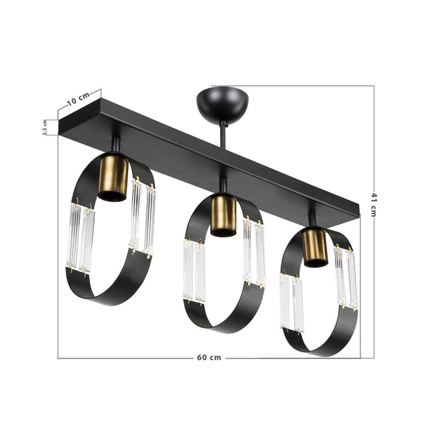 Oyo Lampada Ceiling Nero