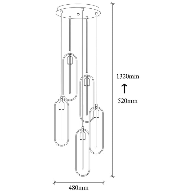 Asir Lampada Cerco 2041 Nero