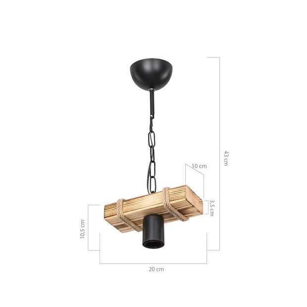 Oyo Lampada Chandelier Naturale