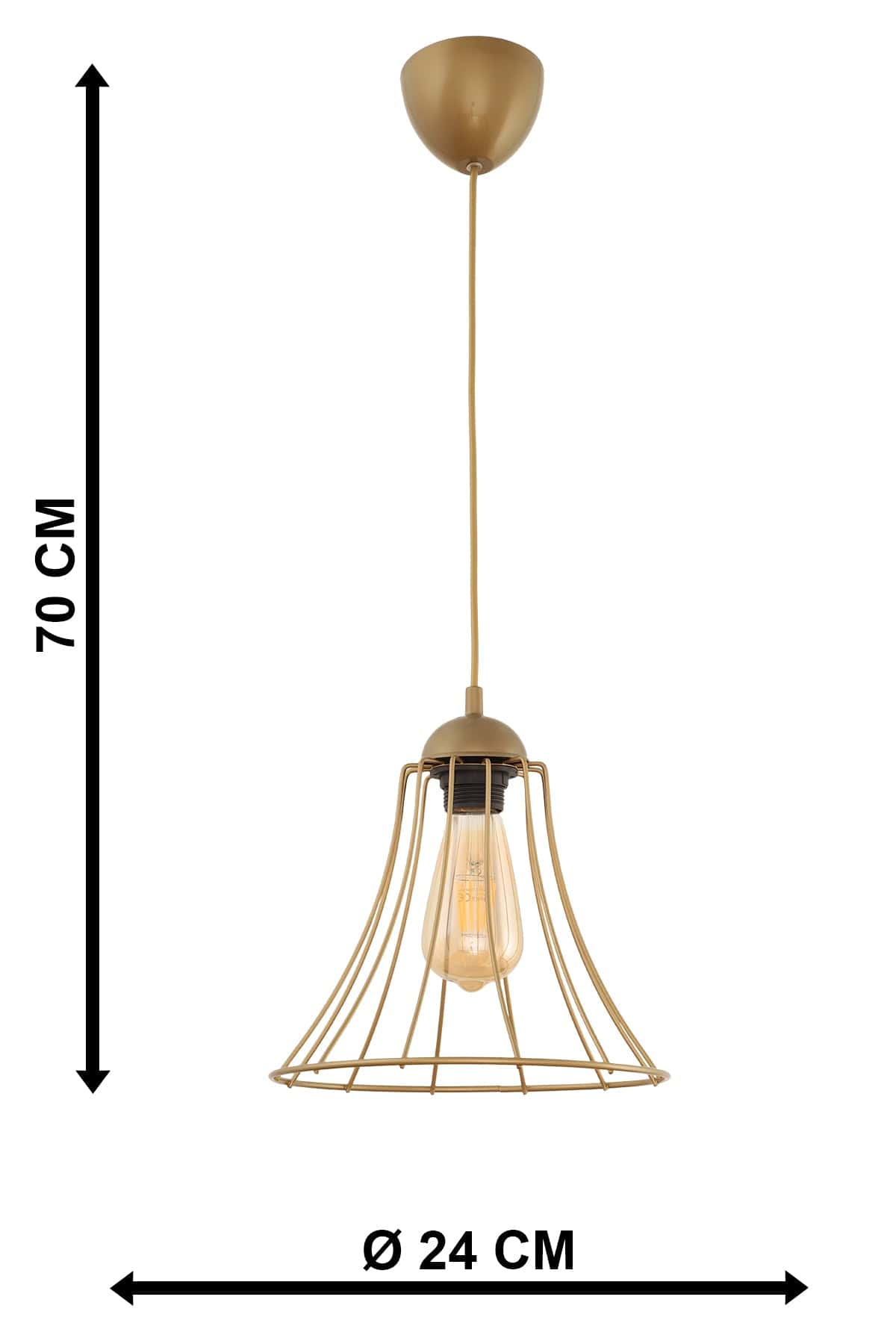 Oyo Lampada Chandelier Ottone