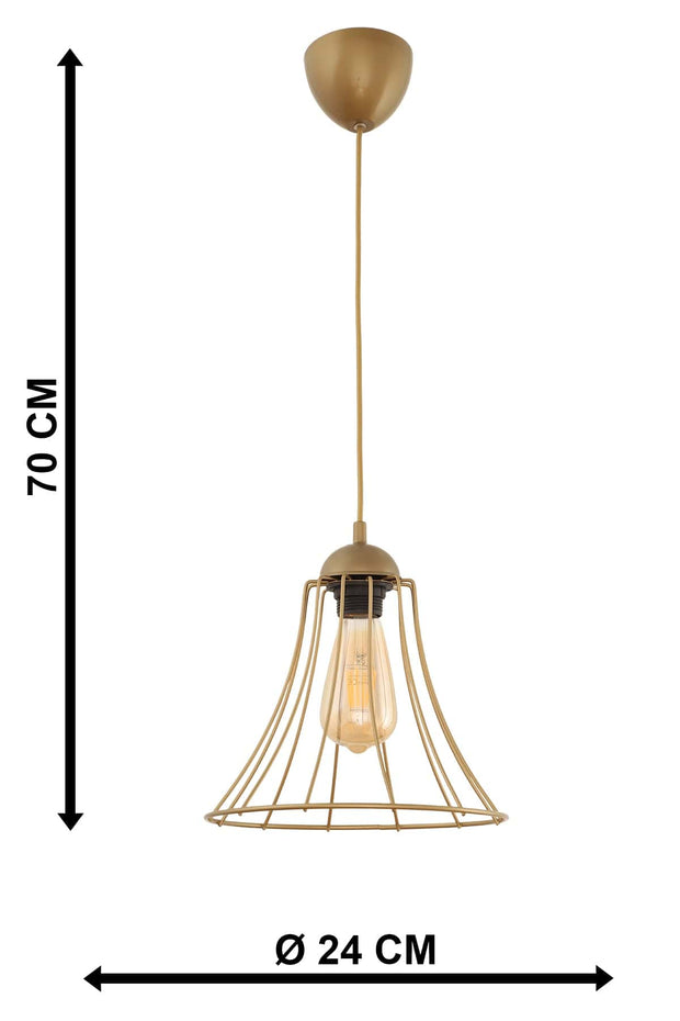 Oyo Lampada Chandelier Ottone
