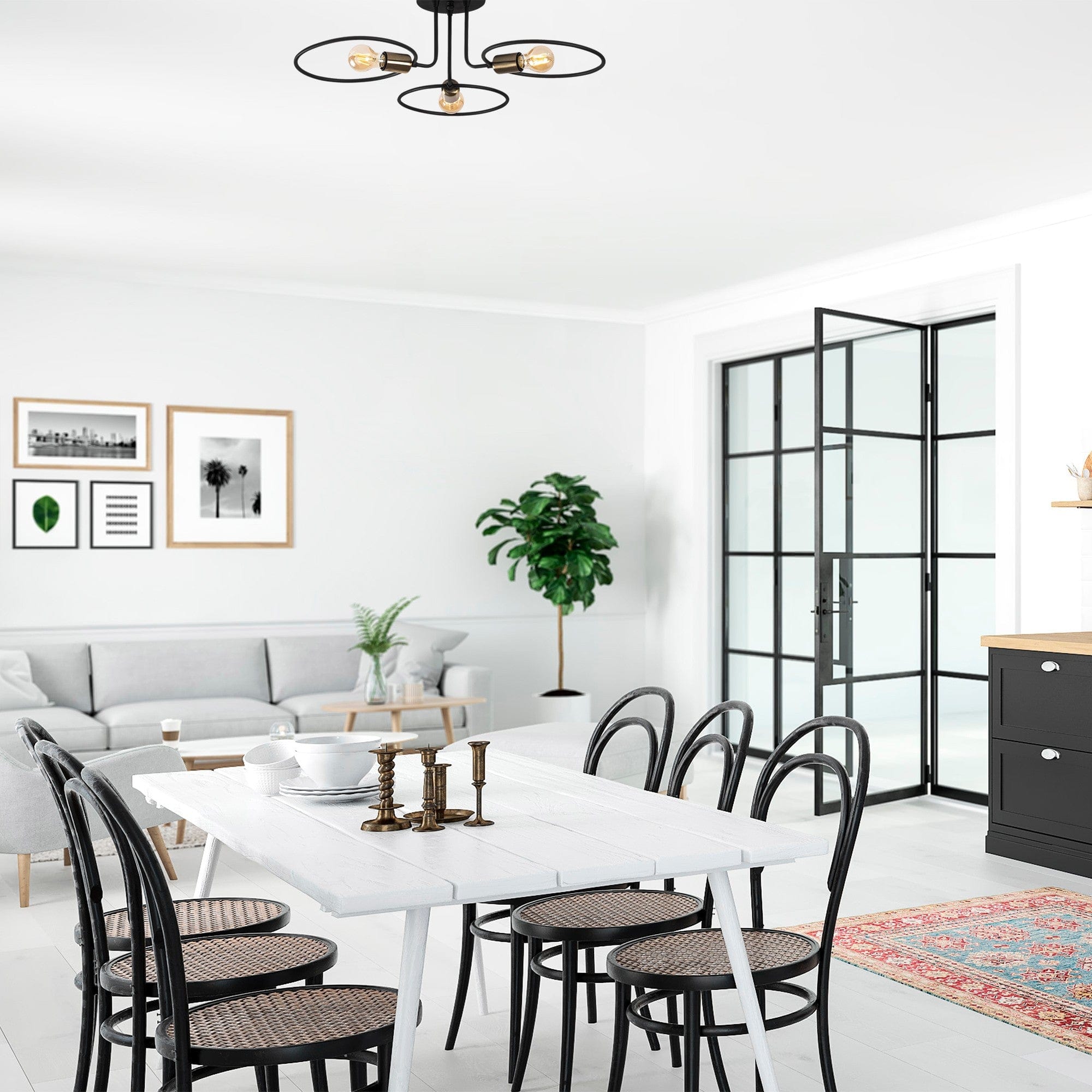 Asir Lampada Circle 1341 Nero