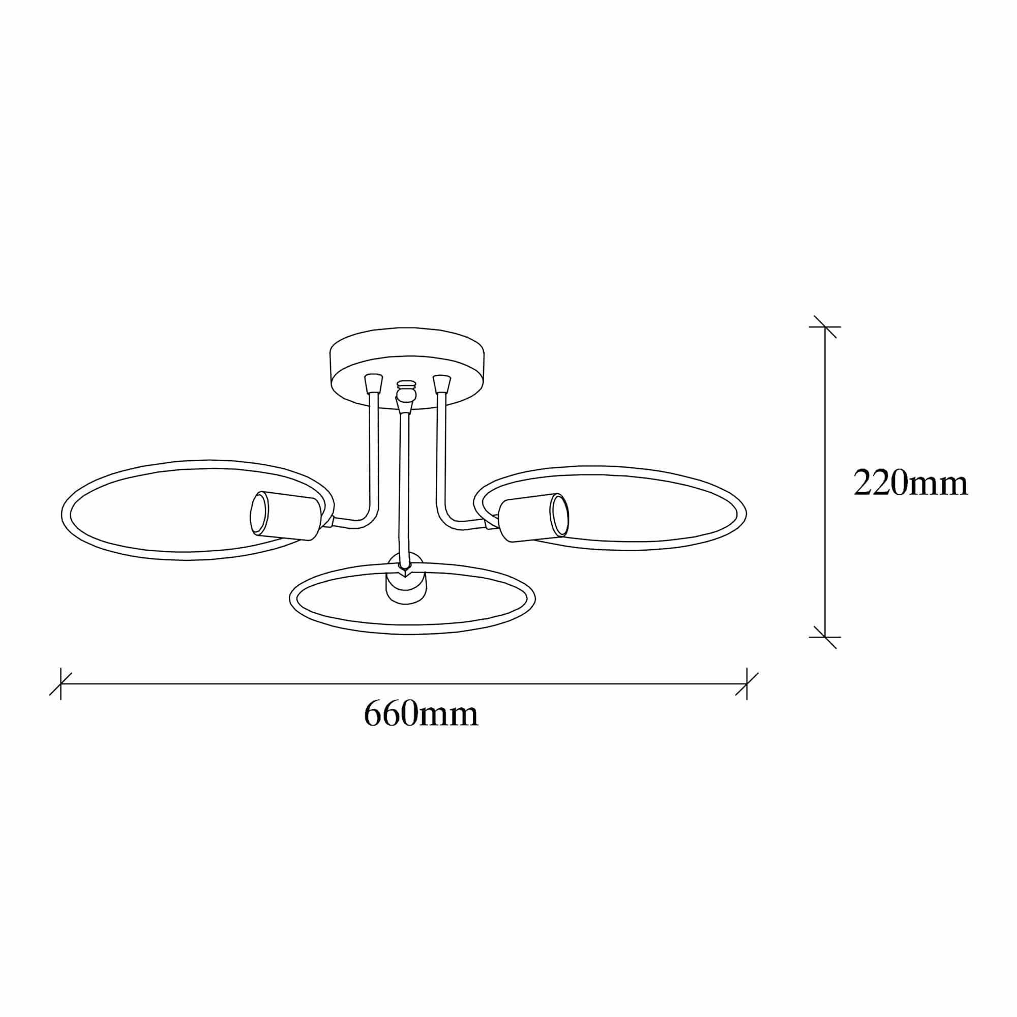Asir Lampada Circle 1341 Nero