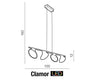 Azzarddo Lampada Clamor AZ2696 Nero