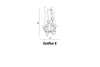 Azzarddo Lampada Conflux 8 AZ2639 Cromo