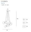Maxlight Lampada Cosmos P0379 Oro