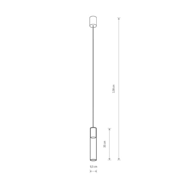 Nowodvorski Lampada Cylinder L Nero