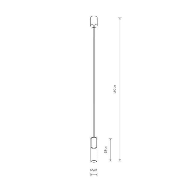 Nowodvorski Lampada Cylinder M Nero