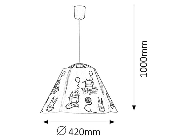 RabaLux Lampada da bambini Cathy 4567 Multicolore