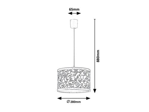 RabaLux Lampada da bambini Hanka 3079 Bianco